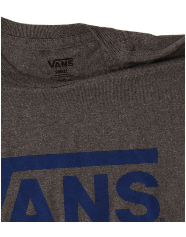 Vans Herre Grafisk T-Shirt Top Lille Grå Bomuld