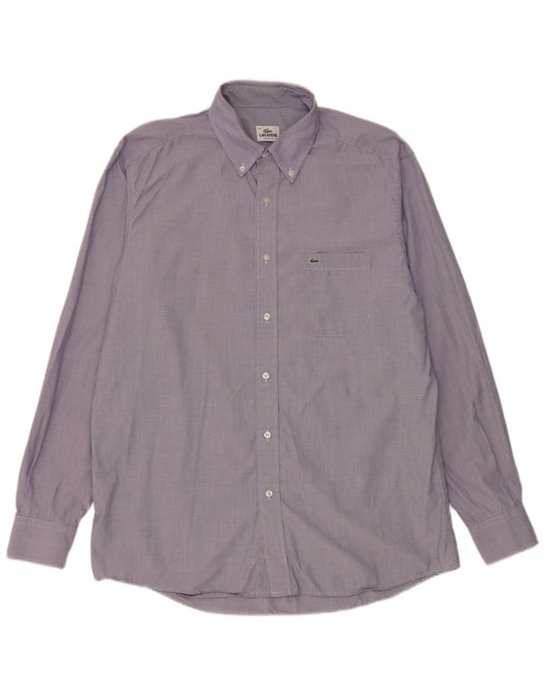 Lacoste Herreskjorte str. 43 Large Blue Cotton