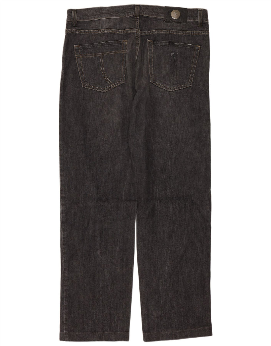 Trussardi Straight Jeans til mænd W36 L30 Sort bomuld