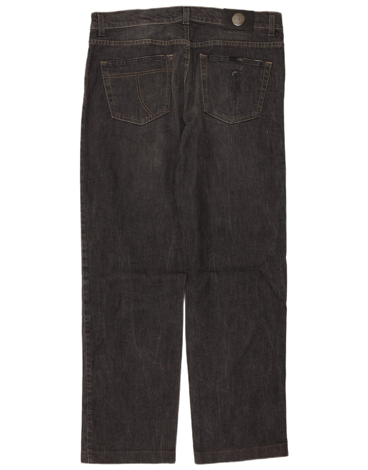 Trussardi Straight Jeans til mænd W36 L30 Sort bomuld