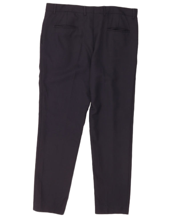 Hugo Boss Herre Pegged Suit Bukser UK 54 2XL W38 L32 Marineblå Polyester