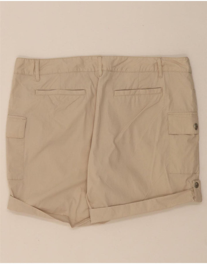 EDDIE BAUER Womens Cargo Shorts US 12 Large W36  Beige Cotton Vintage Eddie Bauer and Second-Hand Eddie Bauer from Messina Hembry 