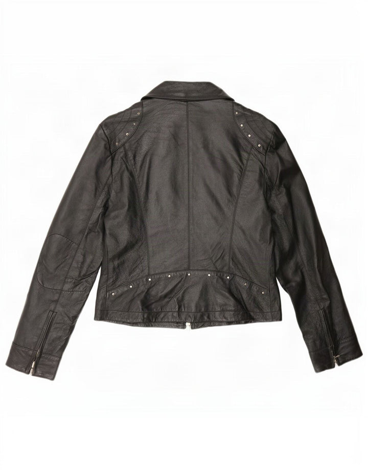 Vintage dame læderjakke IT 46 Large Sort