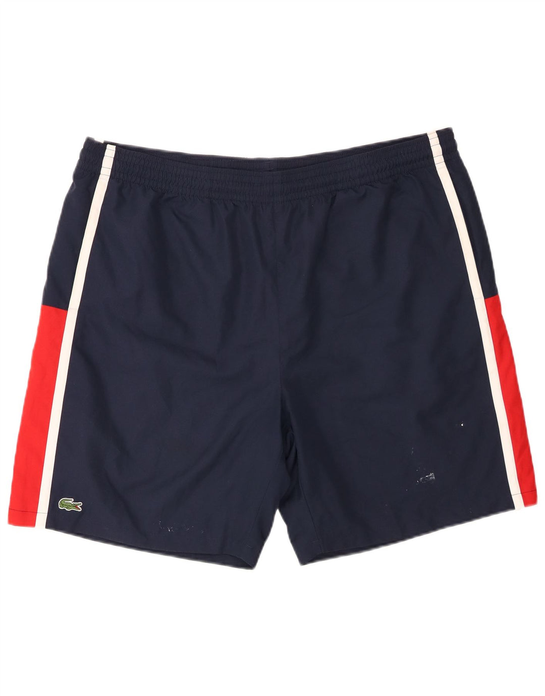 Lacoste Herre Sportshorts Størrelse 7 2XL Navy Blue Colourblock Polyester