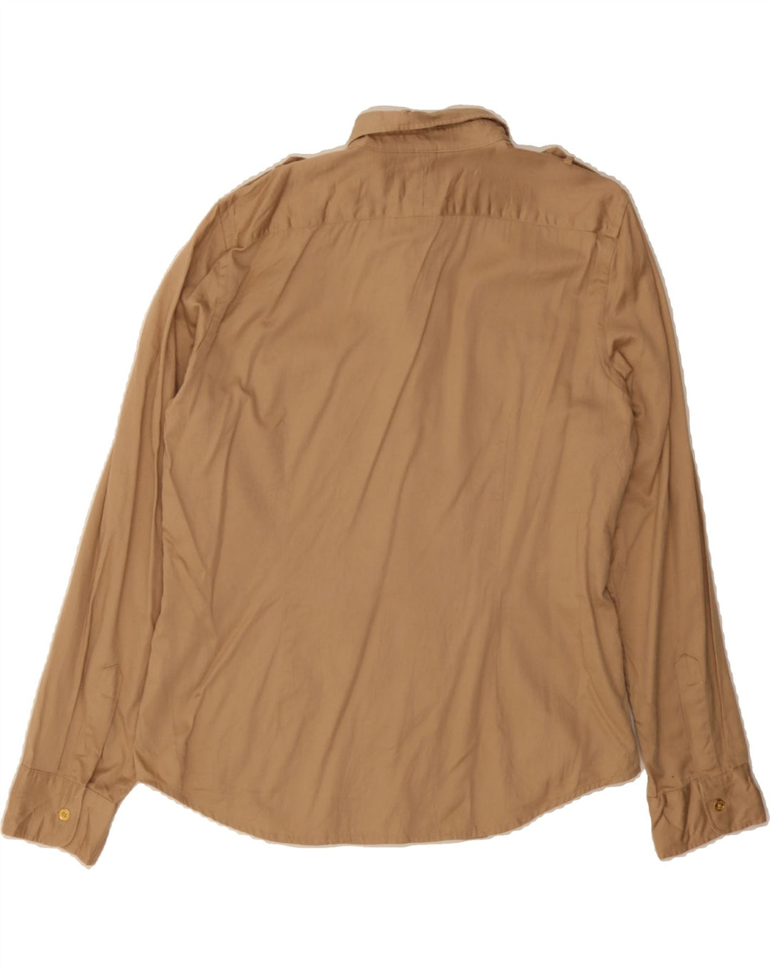 CHAPS Womens Military Shirt UK 18 XL Brown Cotton Vintage Chaps and Second-Hand Chaps from Messina Hembry 