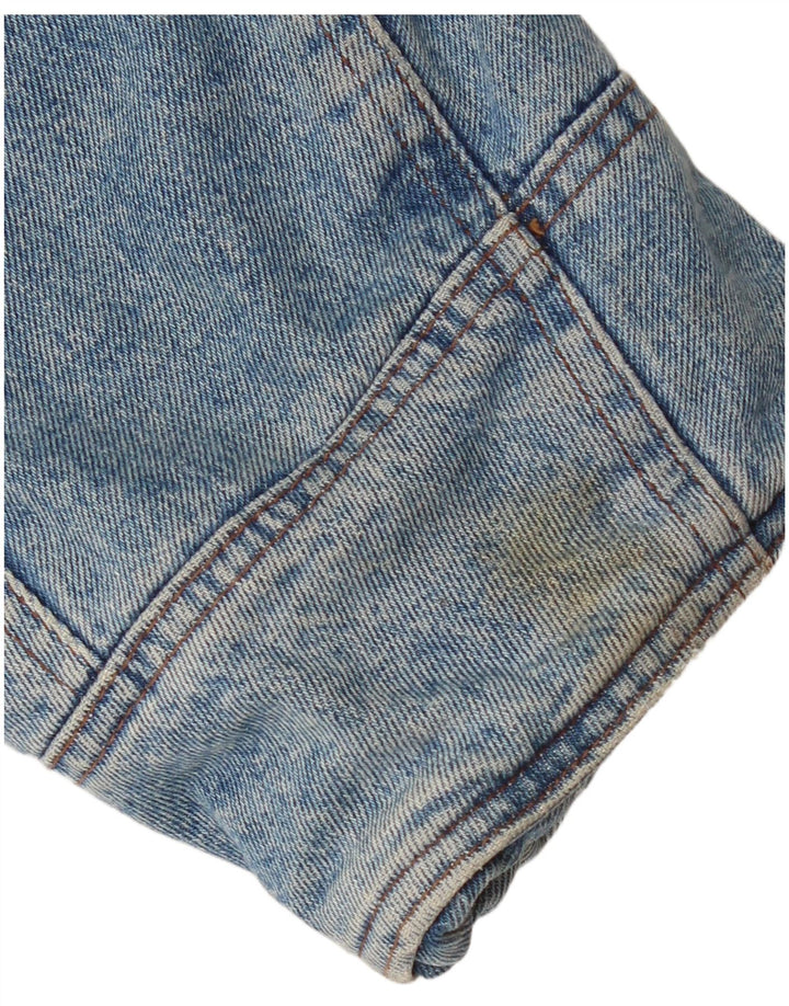 UNIFORM Herre Denim Sherpa Jacket UK 42 XL Blå