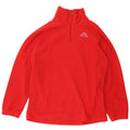 Kappa herre lynlås hals fleece jumper medium rød polyester