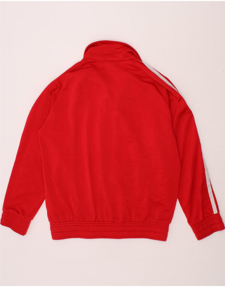 ADIDAS Girls Graphic Tracksuit Top Jacket 7-8 Years Red Polyester Vintage Adidas and Second-Hand Adidas from Messina Hembry 