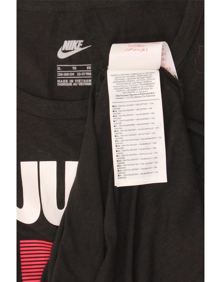 Nike drenge grafisk vest top 13-14 år XL sort polyester