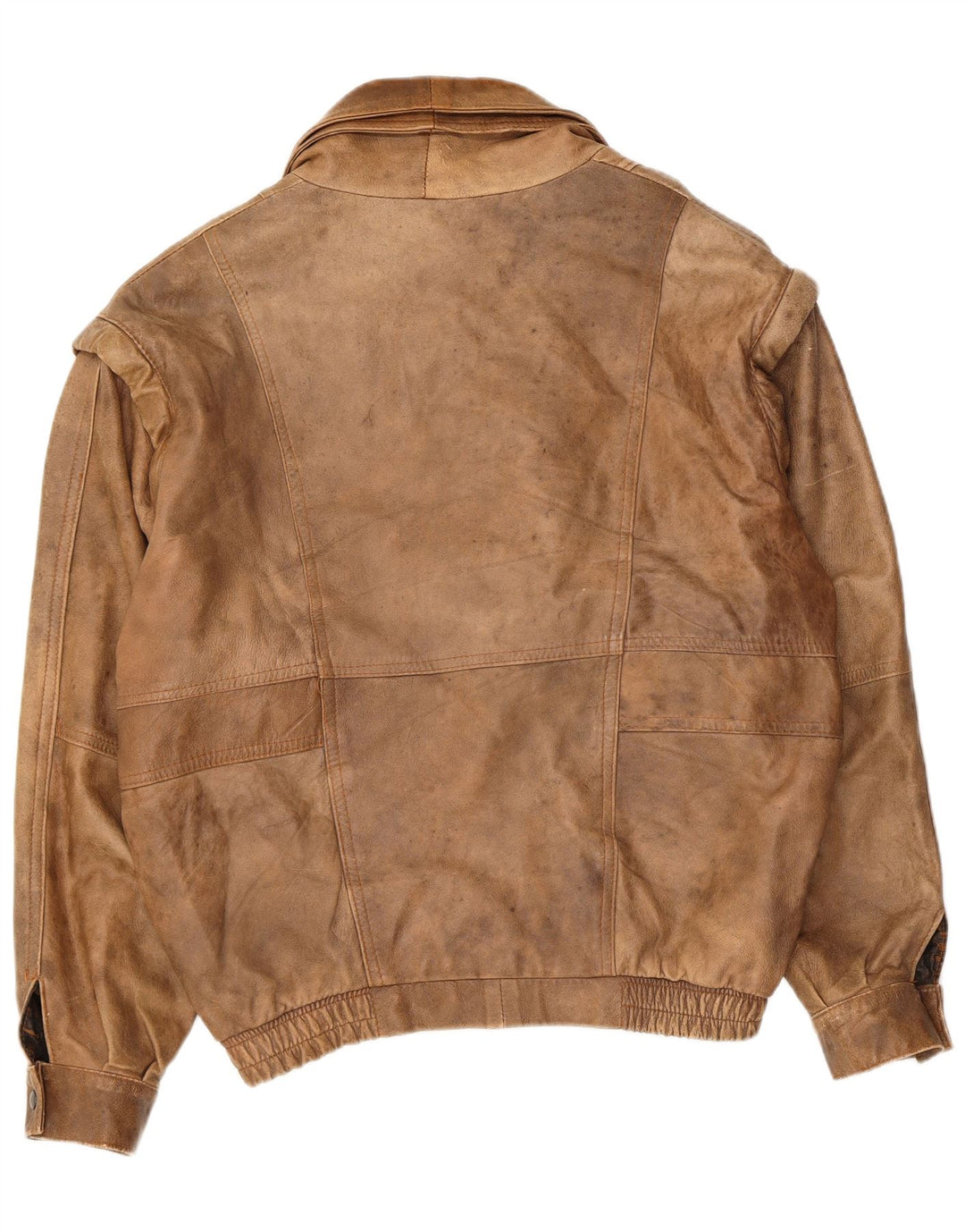 Vintage herre læderjakke UK 40 Large Beige
