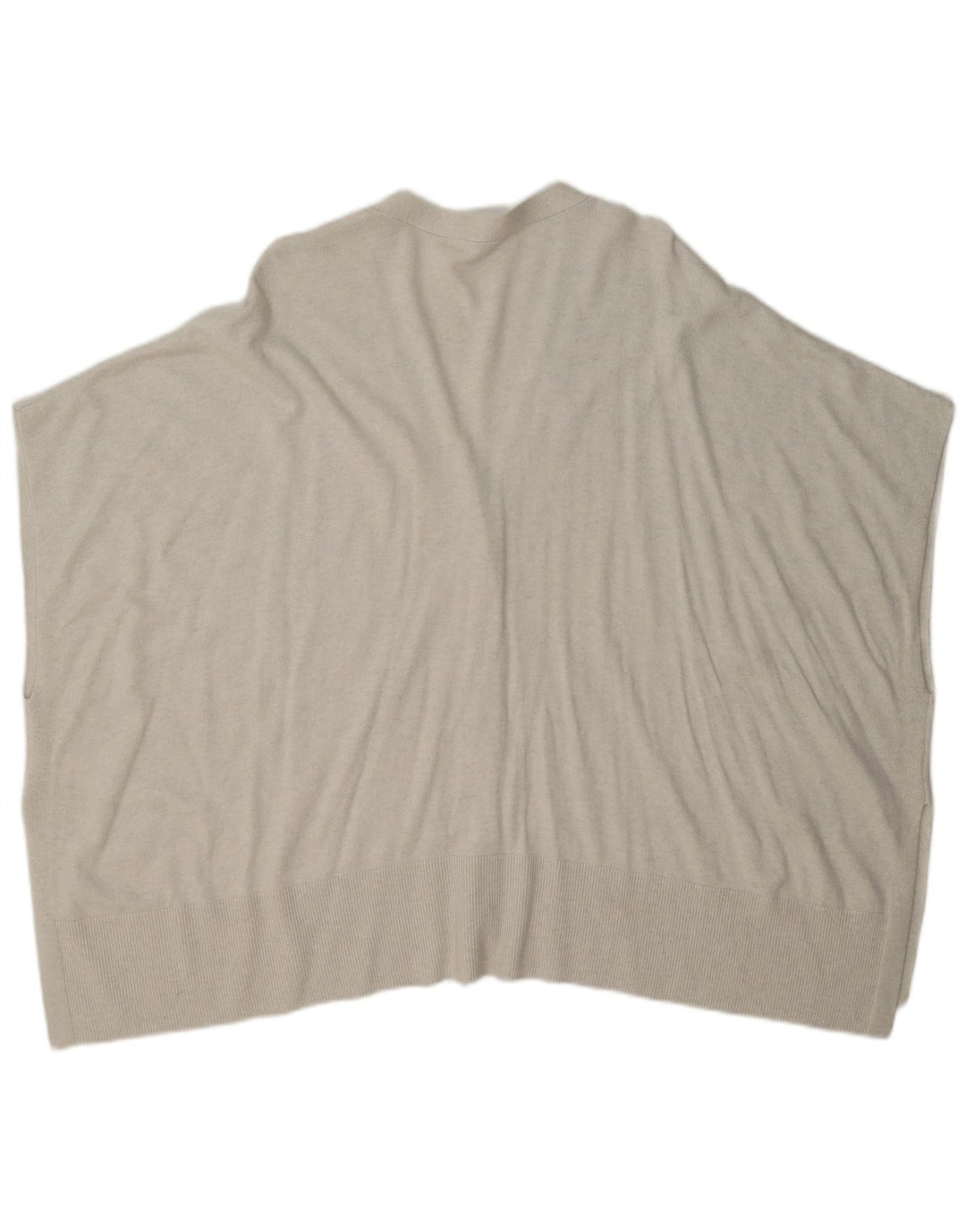 White Label Womens Sleeveless Oversized Cardigan Sweater UK 14 Medium Off