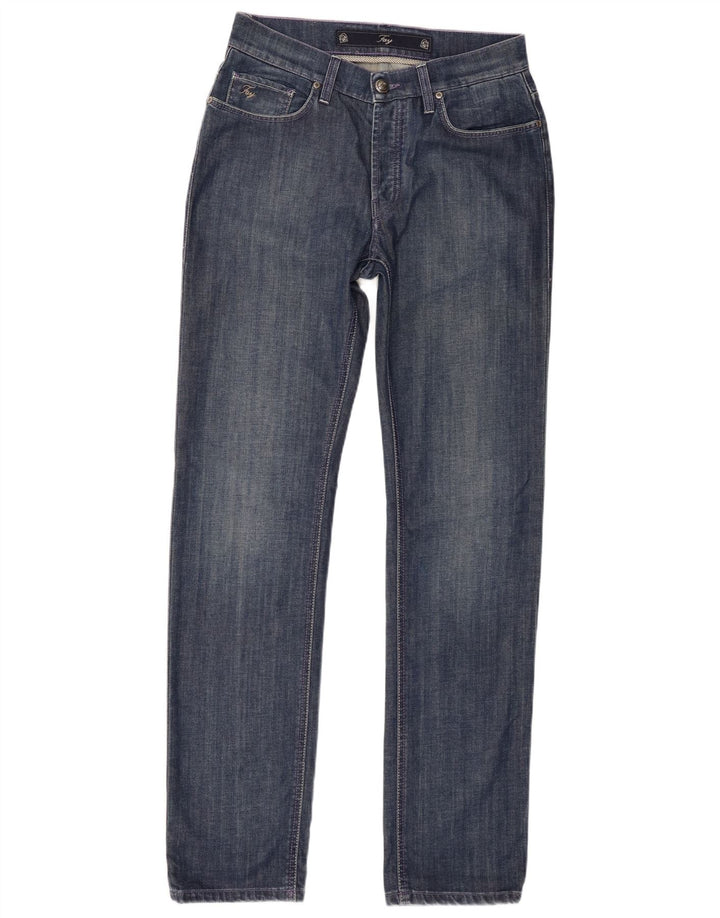 Fay Mens Slim Jeans W34 L33 Blå Bomuld