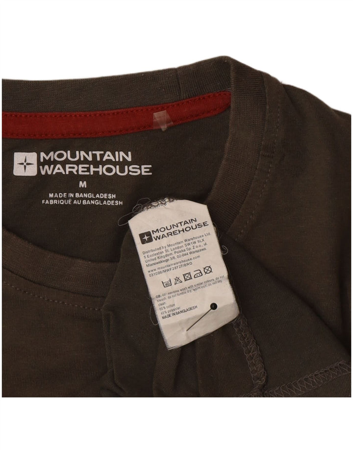 Mountain Warehouse Herre grafisk T-shirt Top Medium Khaki Bomuld