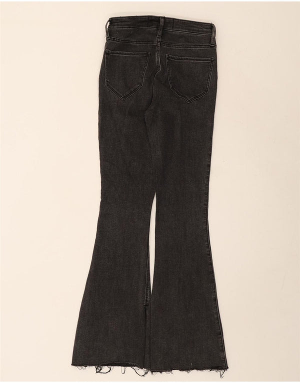 Hollister Womens High Rise Flared Jeans US 4 Small W26 L31 Grå Bomuld