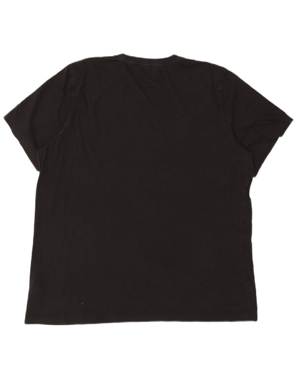 Adidas Grafisk T-shirt top til mænd 2XL sort bomuld