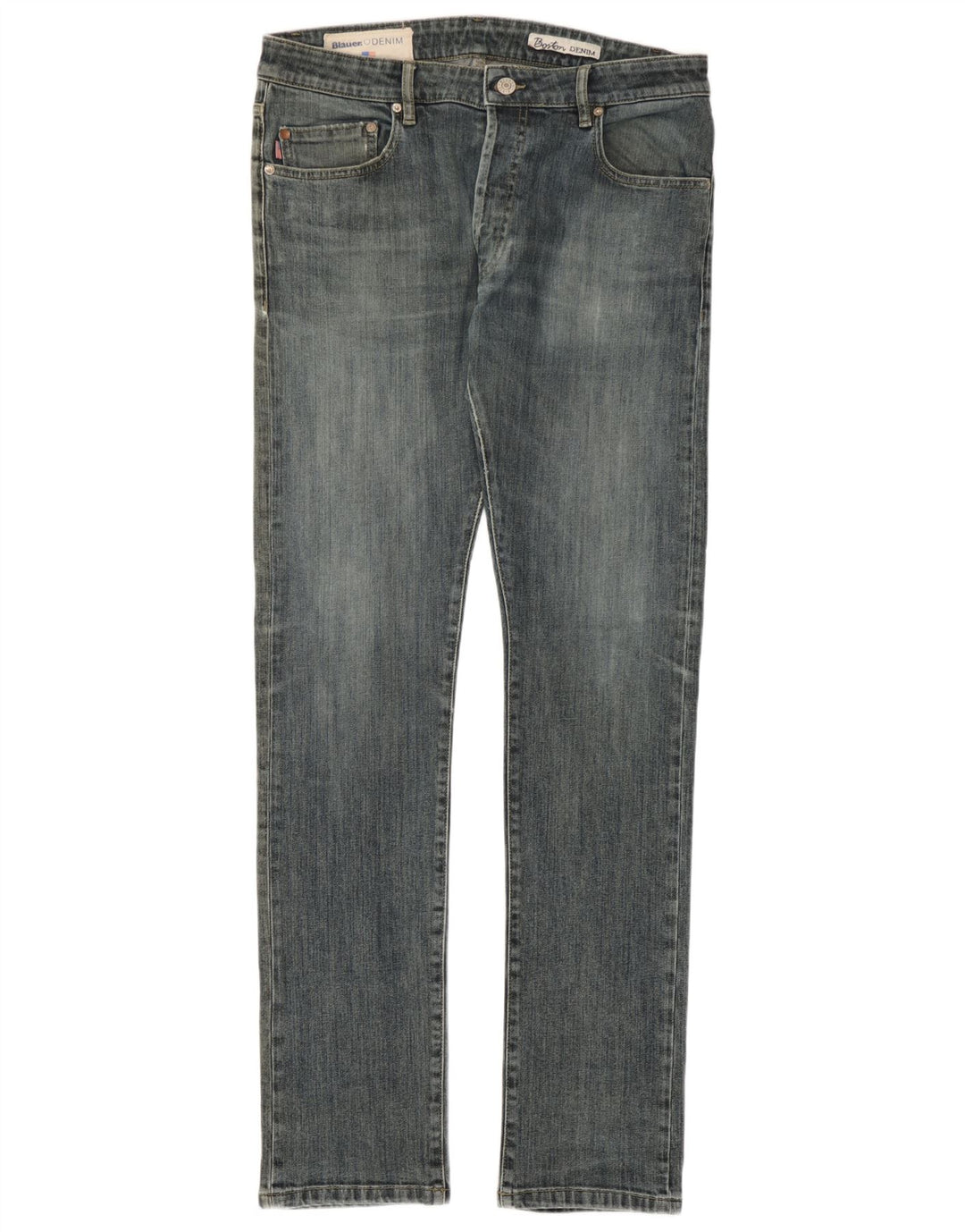Blauer Herre Slim Jeans W34 L34 Blå Bomuld