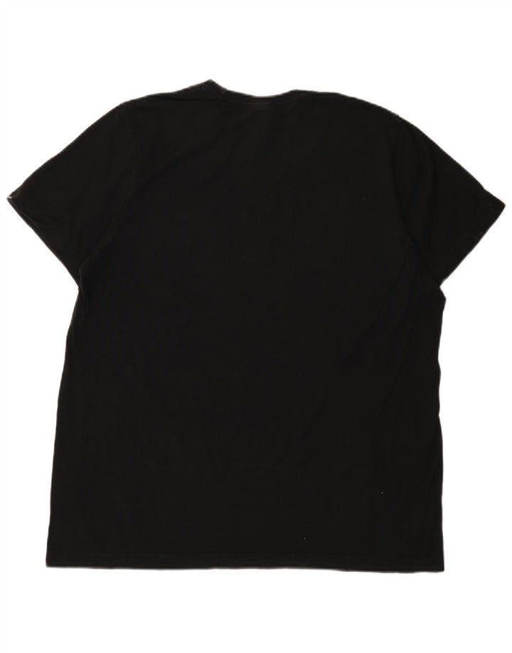 Adidas Herre grafisk T-shirt Top Medium Sort Bomuld