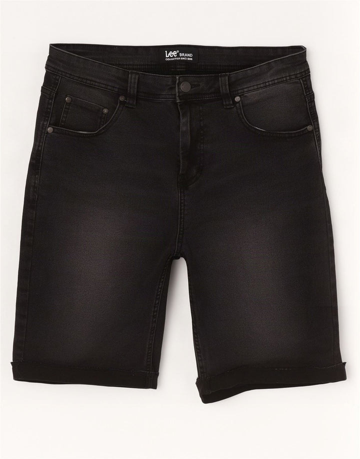 Lee Herre Denim Shorts W32 Medium Sort Bomuld