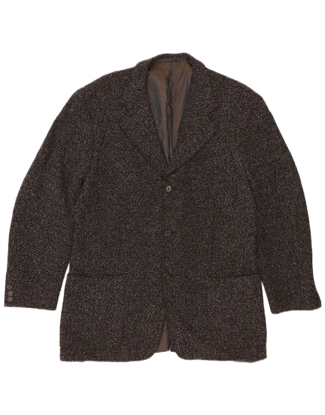 TRUSSARDI Herre Milano Longline Blazer Jacket IT 48 Medium Grey Flecked