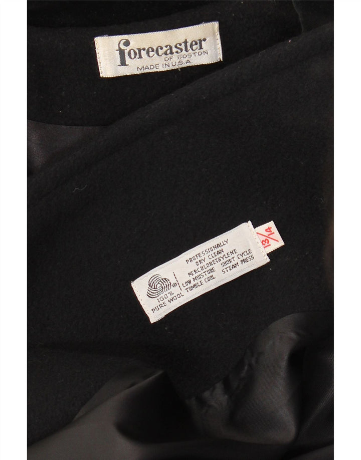 FORECASTER OF BOSTON Dame Dobbeltradet Frakke Størrelse 13/14 Medium Sort