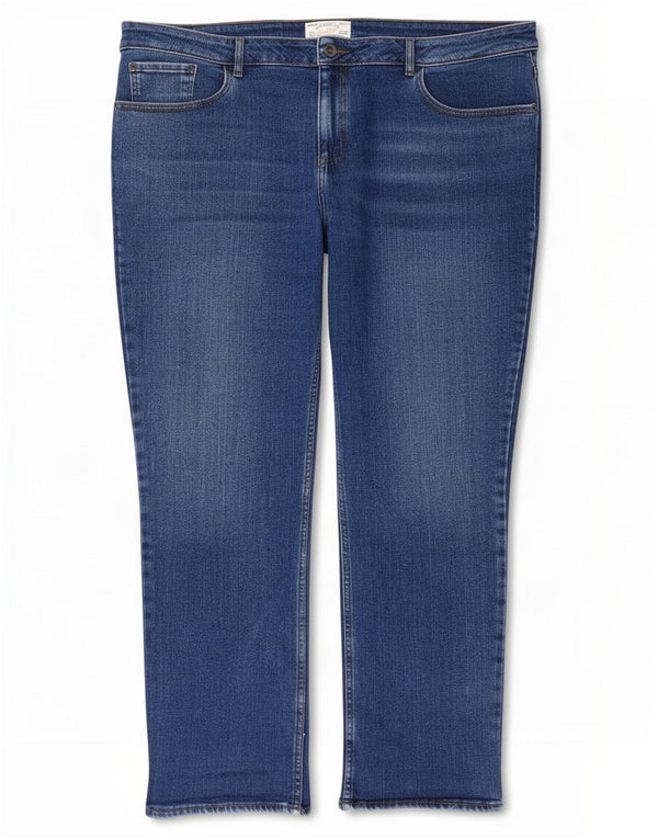 Fat Face Dame Straight Jeans UK 20 2XL W40 L29 Blå Bomuld