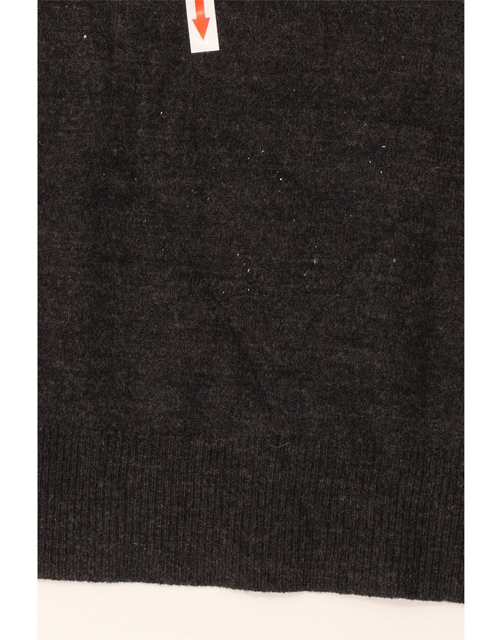 Marks & Spencer Herre sweater med rund hals, mellemgrå akryl