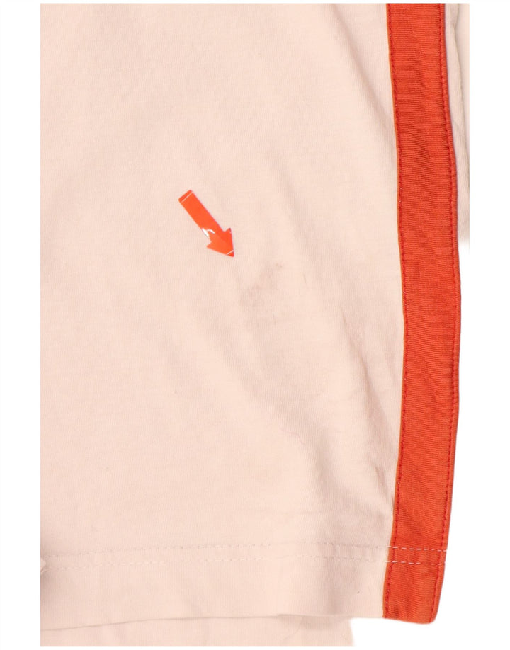 PUMA Grafisk T-shirt top XS til mænd Hvid Colourblock