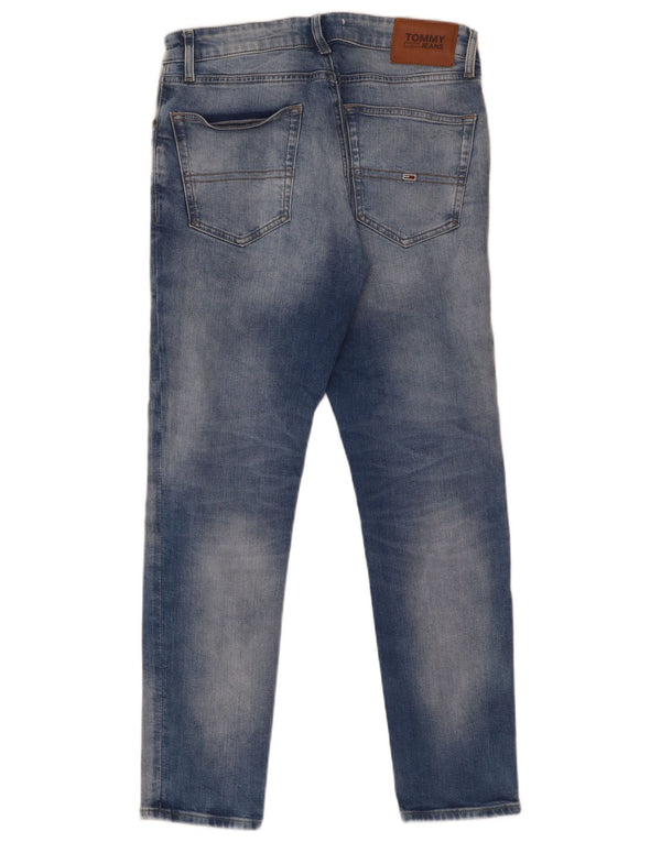 Tommy Hilfiger Mens Austin Tapered Slim Jeans W30 L30 Blue Cotton