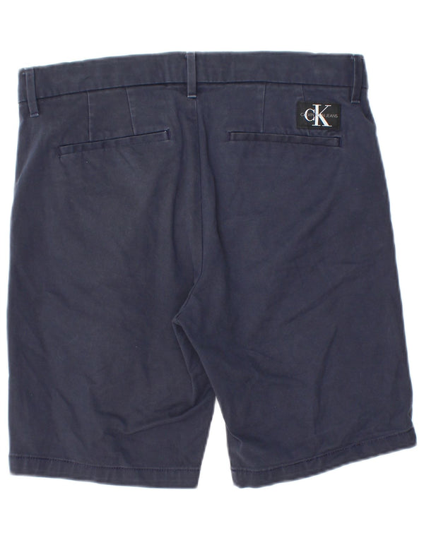 Calvin Klein Herre Chino Shorts W30 Medium Navyblå Bomuld