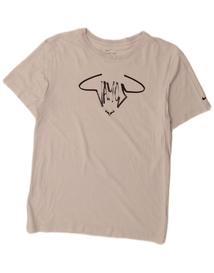 Nike Herre Dri Fit grafisk T-shirt top lille hvid