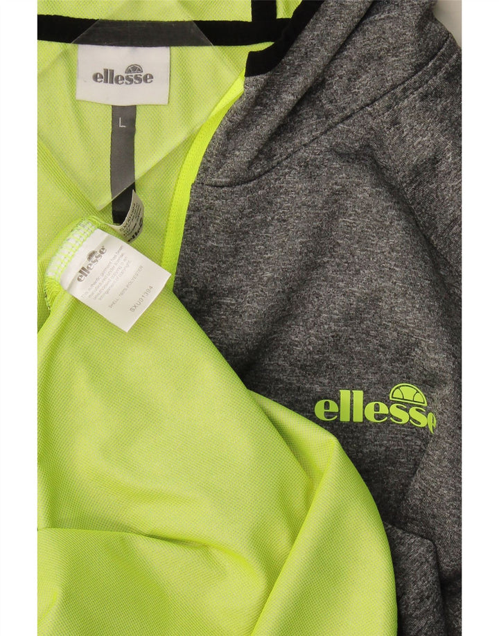 Ellesse Herre Hættetrøje Topjakke Stor Grå Polyester