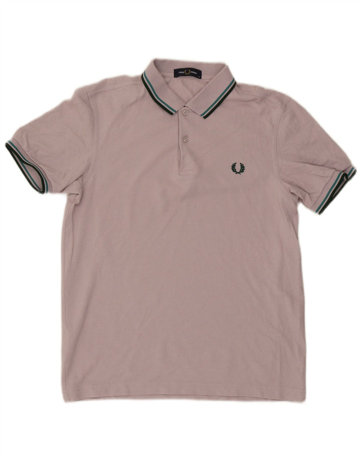 Fred Perry Herre poloshirt Medium Pink Stribet bomuld