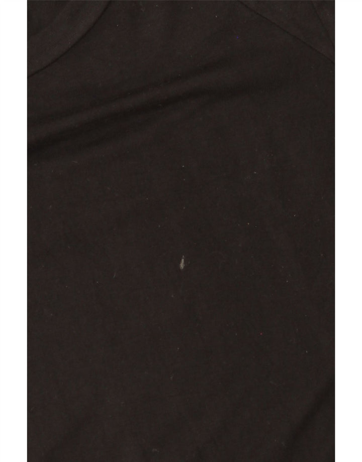 MOSSIMO 3/4 ærmet maxikjole til kvinder UK 10 Small Black Rayon