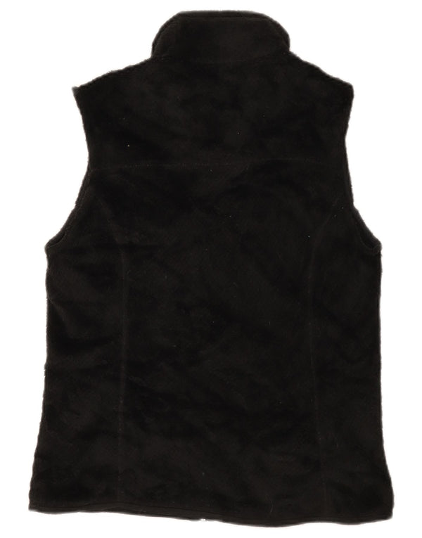 Patagonia Dame Fleece Gilet UK 12 Medium Sort Polyester