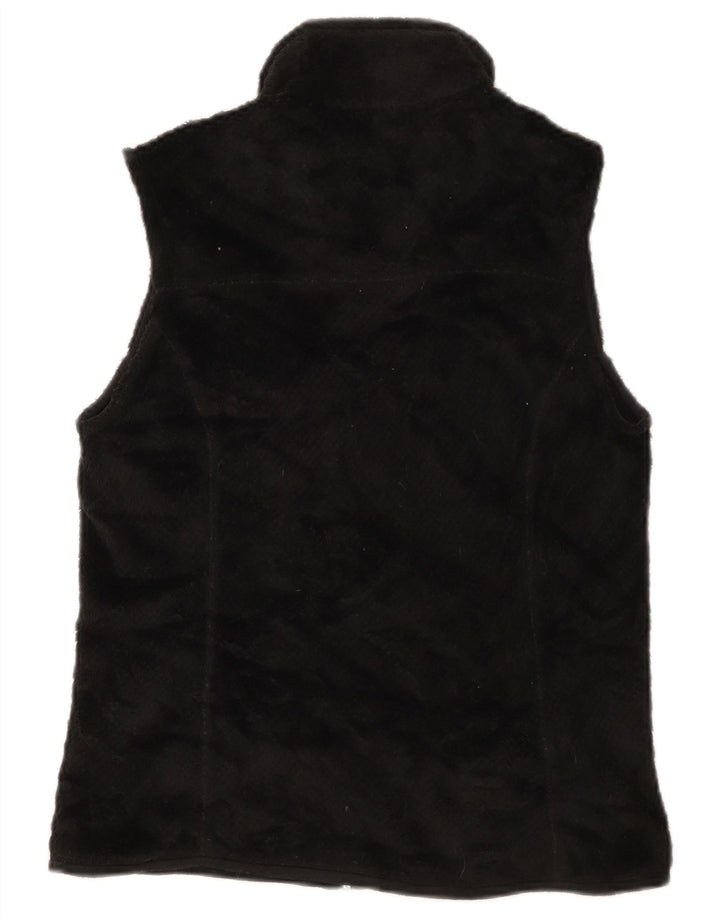 Patagonia Dame Fleece Gilet UK 12 Medium Sort Polyester
