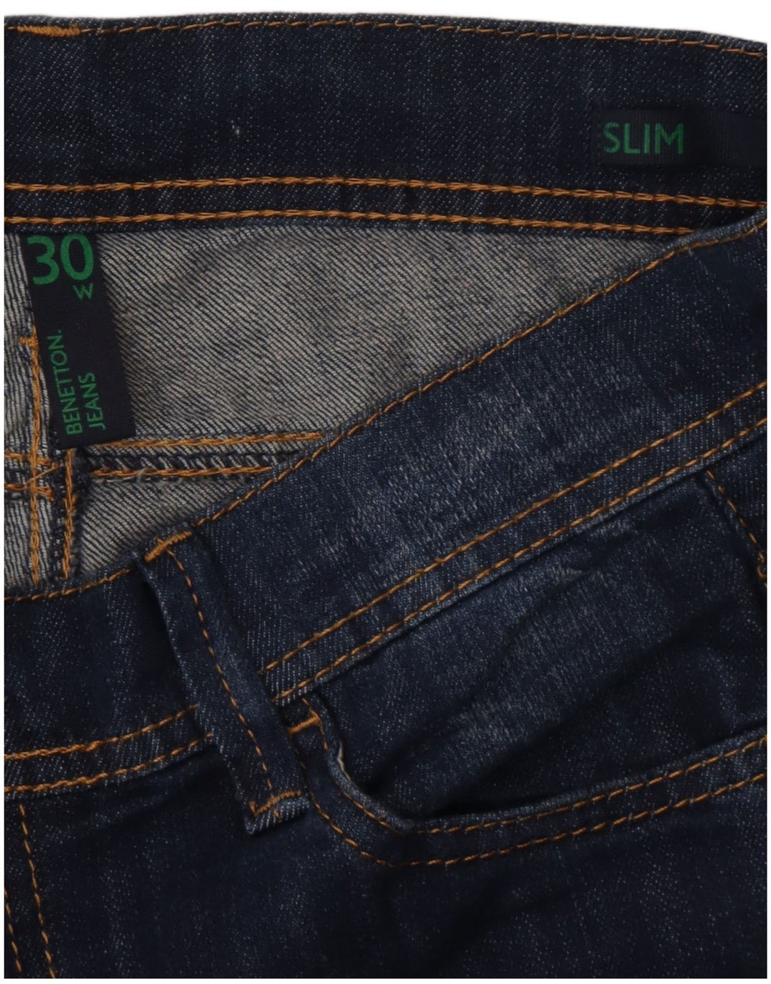BENETTON Womens Slim Jeans W30 L30  Blue
