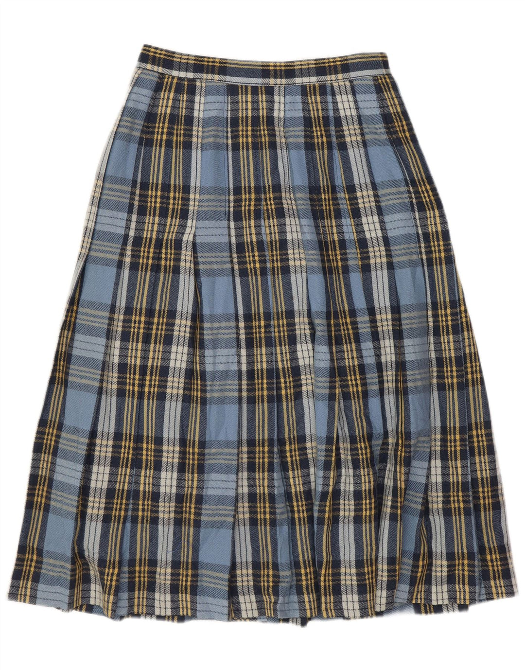 Cacharel Plisseret nederdel til kvinder W24 XS Blå plaid polyester