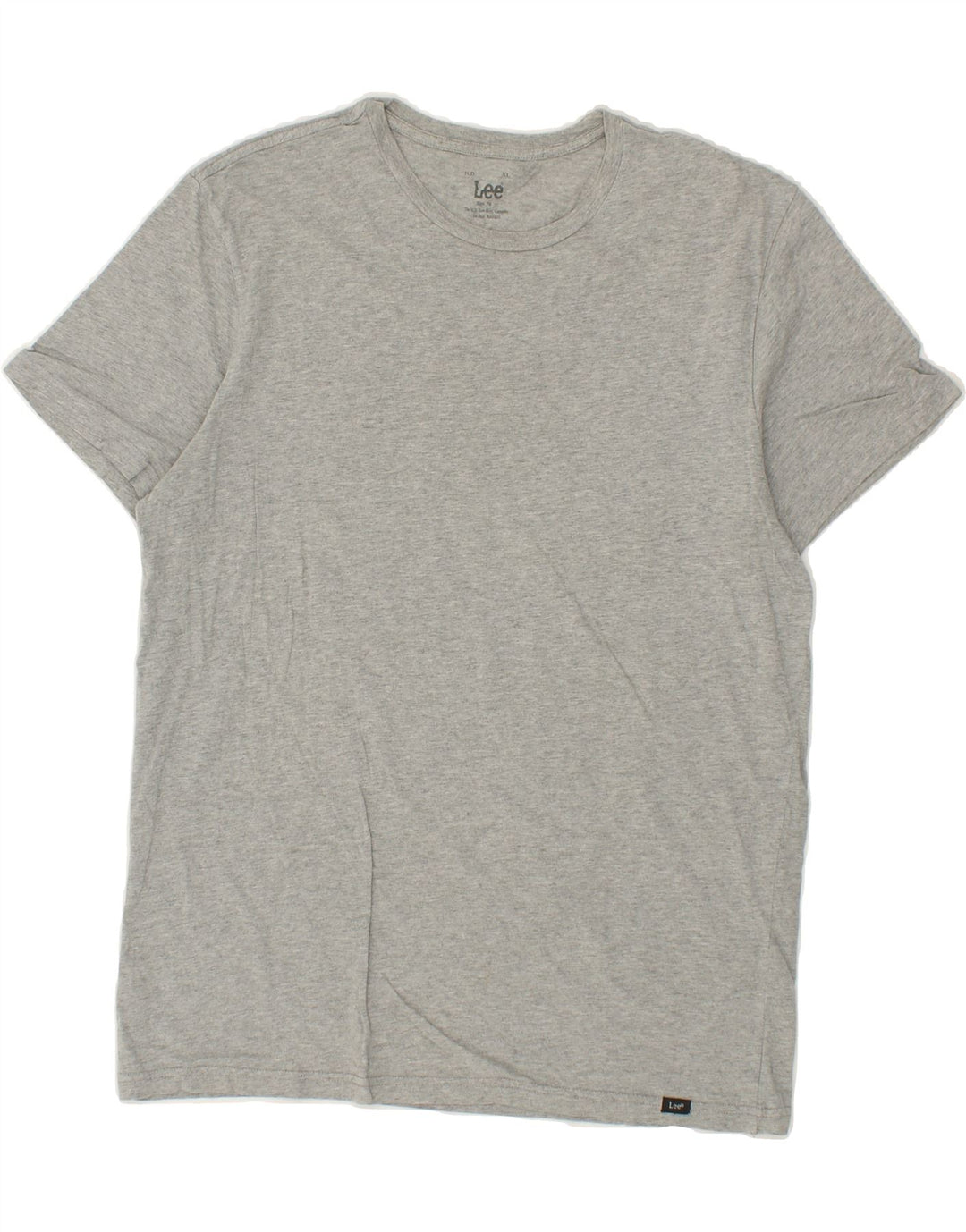 LEE Mens Slim Fit T-Shirt Top XL Grey Cotton Vintage Lee and Second-Hand Lee from Messina Hembry 