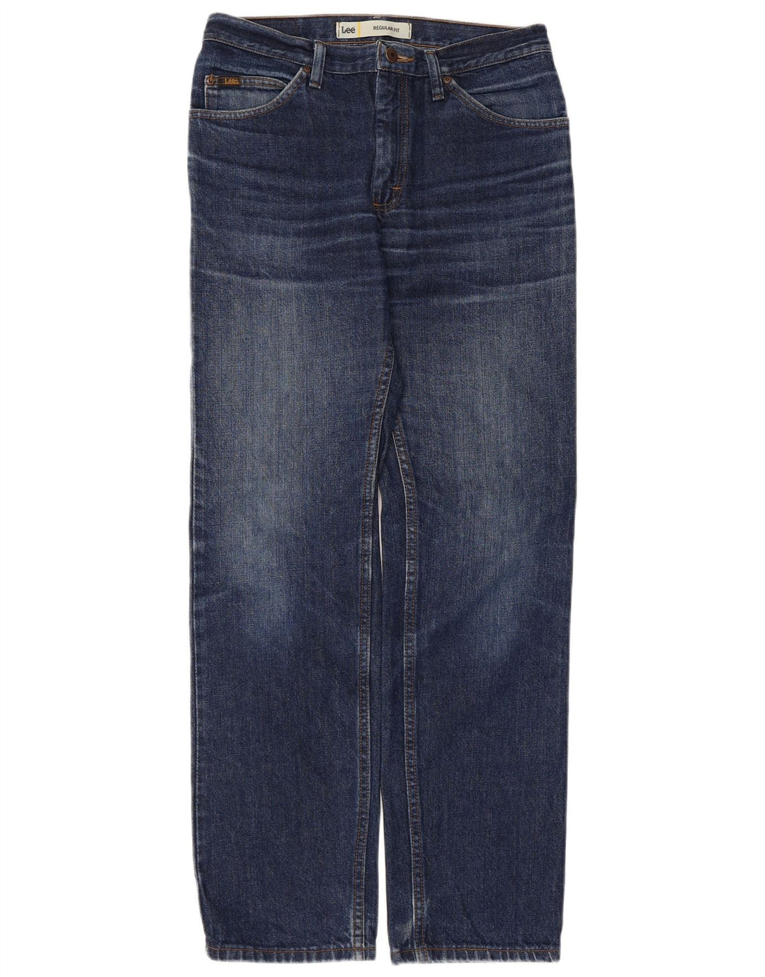 Lee Herre Regular Fit Straight Jeans W30 L32 Blå Bomuld