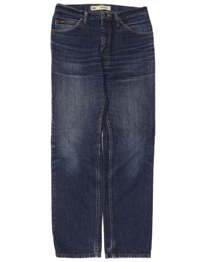 Lee Herre Regular Fit Straight Jeans W30 L32 Blå Bomuld