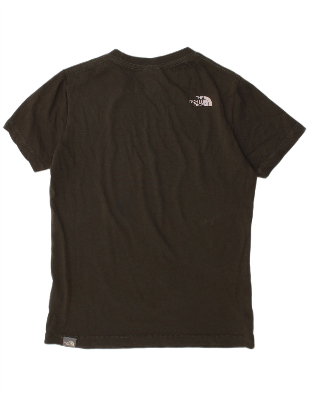 THE NORTH FACE Boys T-Shirt Top 9-10 Years Medium Green Cotton