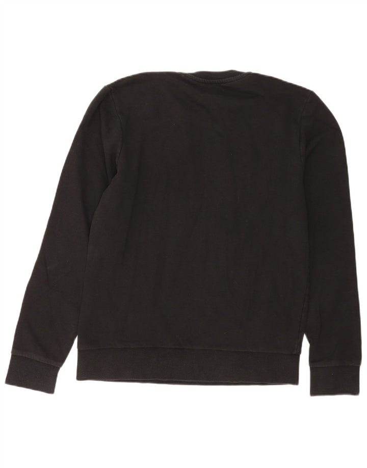Jack & Jones grafisk sweatshirt til mænd, lille sort bomuld