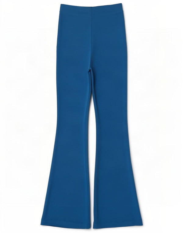 Zara Womens Flare træningsdragt Bukser UK 8 Small Blue