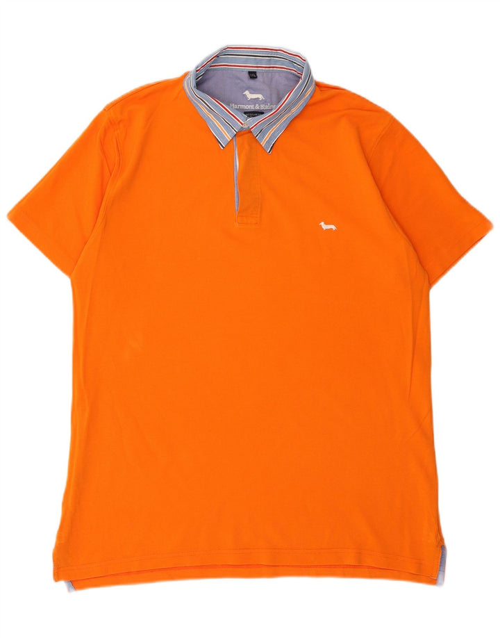 Harmont & Blaine Herre Regular Fit Polo Shirt 3XL Orange