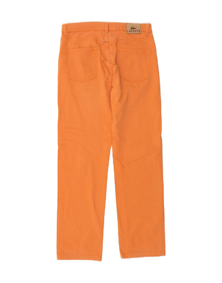LACOSTE Womens Straight Jeans Size 42 Large W30 L30 Orange Cotton Vintage Lacoste and Second-Hand Lacoste from Messina Hembry 