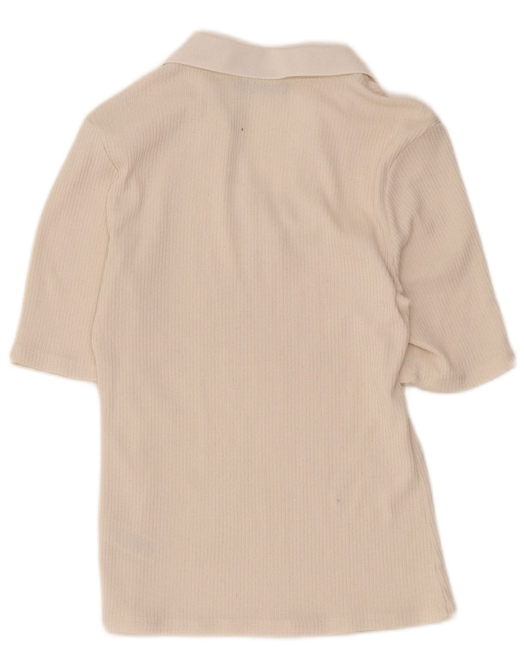 Marks & Spencer Dame Polo Shirt UK 12 Medium Beige Polyester