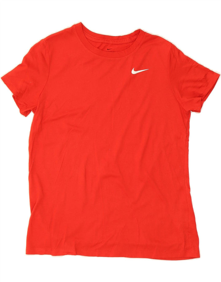 NIKE Womens Dri Fit T-Shirt Top UK 14 Large Red Polyester Vintage Nike and Second-Hand Nike from Messina Hembry 