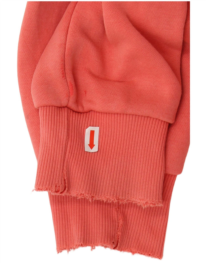 REEBOK Mens Graphic Sweatshirt Jumper Medium Pink Cotton