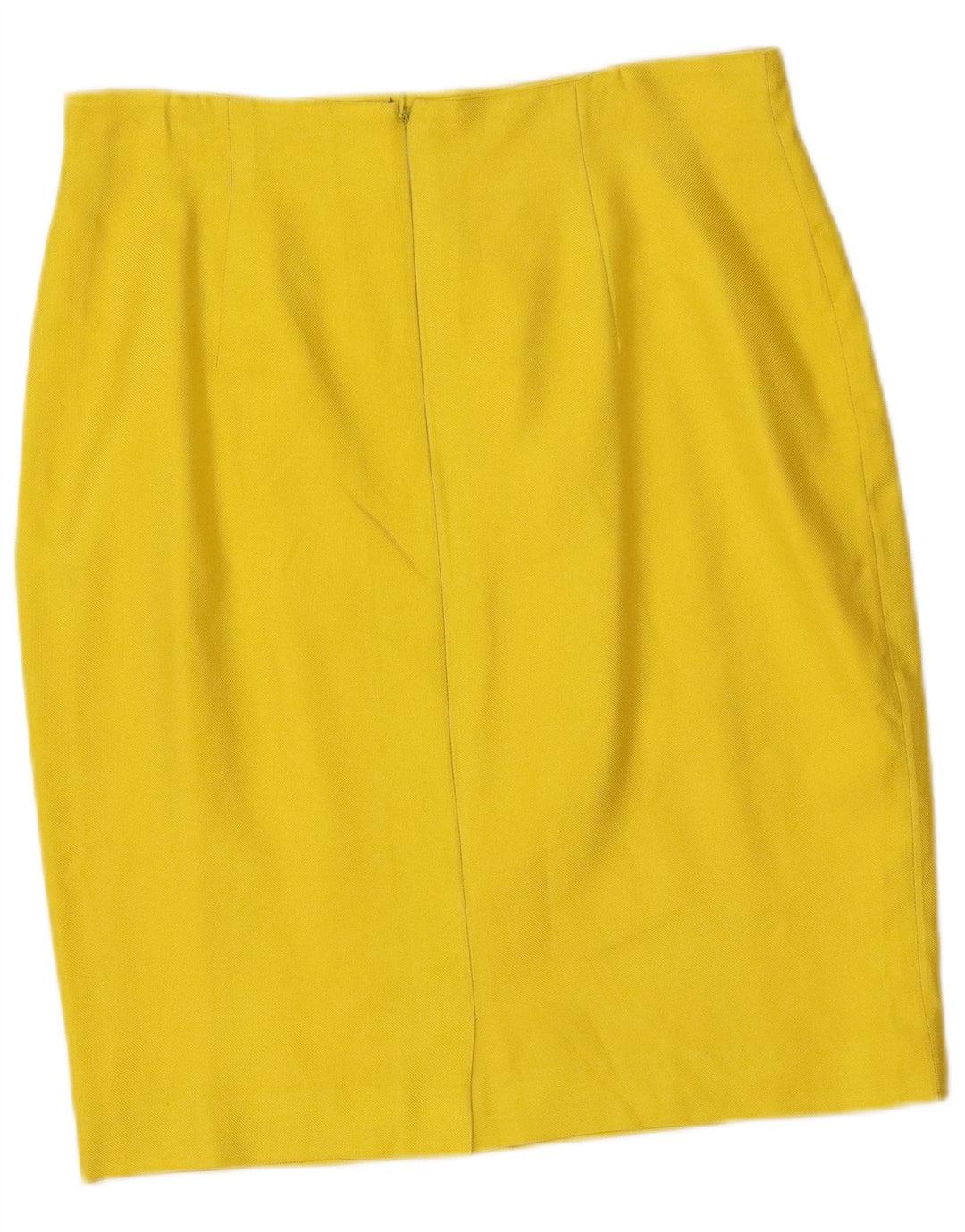 Vintage kvinders 4 knap 2 stykke nederdel sæt IT 46 Large W32 gul silke