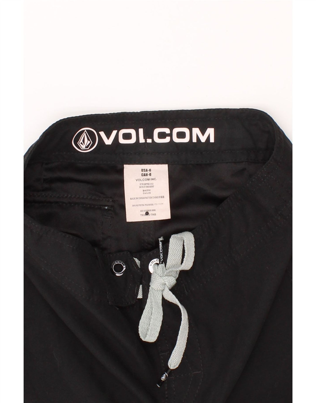 VOLCOM Boys Swimming Shorts 5-6 Years Black Polyester Vintage Volcom and Second-Hand Volcom from Messina Hembry 